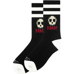 American Socks Dead Ανδρικές Κάλτσες Ψηλές με Σχέδια Μαύρες AS419