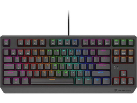 Genesis Thor 230 Lite Μηχανικό Gaming Πληκτρολόγιο TenKeyLess με Outemu Red Διακόπτες RGB Black