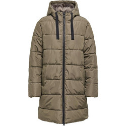 Only Clair Γυναικείο Μπουφάν Χειμωνιάτικο Puffer Μακρύ Καφέ 15323232