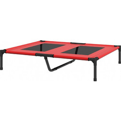PawHut Υπερυψωμένο Κρεβάτι Σκύλου Κόκκινο 91.5x76.2cm D04-033V00RD