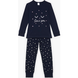 Pretty Baby Παιδική Πιτζάμα Βαμβακερή Χειμωνιάτικη Navy Μπλε 64823