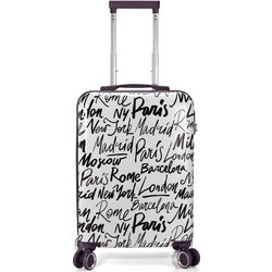 Benzi BZ5849 Βαλίτσα Καμπίνας 55x35x23cm με 4 Ρόδες Λευκή