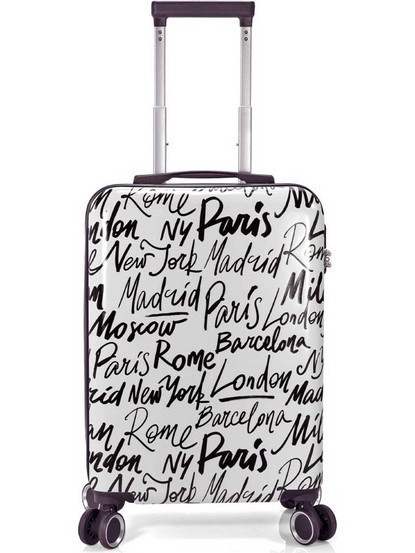 Benzi BZ5849 Βαλίτσα Καμπίνας 55x35x23cm με 4 Ρόδες Λευκή
