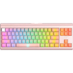 Havit KB896L Μηχανικό Gaming Πληκτρολόγιο TenKeyLess με Longhua Διακόπτες RGB Pink