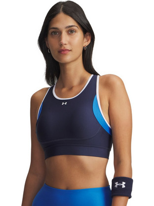 Under Armour Crossback Mid Αθλητικό Μπουστάκι με Μέτρια Στήριξη & Αφαιρούμενη Ενίσχυση Navy Μπλε 6005838-403