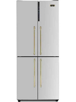 Lofra GFRS817-G29170025 Retro Ψυγείο Ντουλάπα 488lt Full No Frost Υ179.3xΠ83.3xΒ74cm Gold Inox
