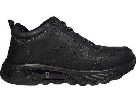 Zak Shoes Ανδρικά Μποτάκια Δερμάτινα Μαύρα SD39006-15