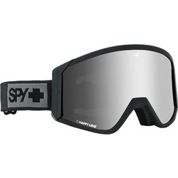 SPY Raider Μάσκα Σκι & Snowboard Ενηλίκων Μαύρη με Φακό Καθρέπτη Aσημί