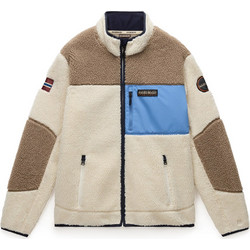 Napapijri Ανδρική Ζακέτα Fleece με Φερμουάρ Μπεζ NP0A4GNT-MQZ