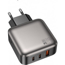 Lamtech LAM980435 Φορτιστής χωρίς Καλώδιο με Θύρα USB-A & 2 Θύρες USB-C 45W Power Delivery