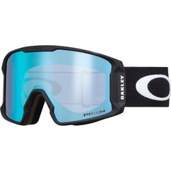 Oakley Line Miner L OO7070-04 Μάσκα Σκι & Snowboard Ενηλίκων Μαύρη με Φακό Καθρέπτη Aσημί