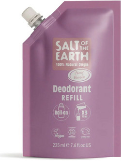 Salt of the Earth Peony Blossom Refill Φυσικό Αποσμητικό Roll On Χωρίς Αλουμίνιο 225ml