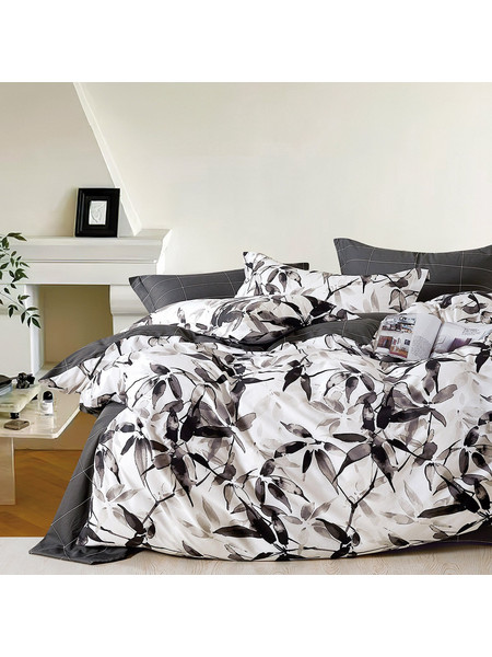 Beauty Home Σετ Σεντόνια Υπέρδιπλα Βαμβακοσατέν 230x260 Arabella Art 12285 Γκρι