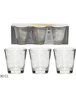 ArteLibre Σετ Ποτήρια Νερού Γυάλινα 300ml 3τμχ 06512664