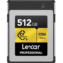 Lexar Professional Gold Series Type B CFexpress 512GB 1750MB/s