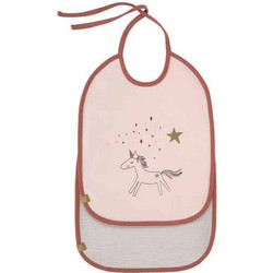 Laessig Magic Horse Σετ Αδιάβροχες Σαλιάρες Υφασμάτινες με Κορδόνι 6m+ Ροζ 2τμχ