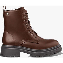 Envie Shoes Γυναικεία Αρβυλάκια Δερμάτινα Καφέ με Χοντρό Χαμηλό Τακούνι E23-22015-28