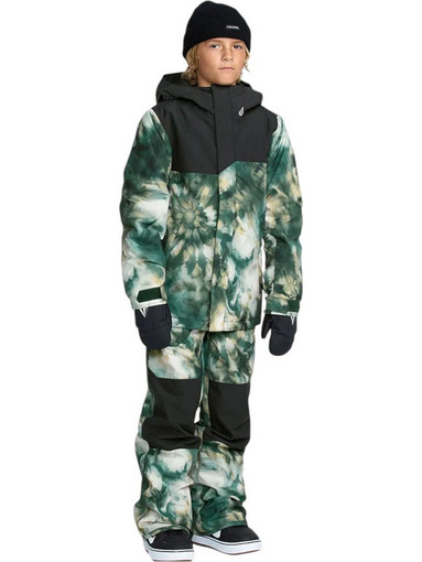 Volcom Παιδικό Μπουφάν Χειμωνιάτικο Softshell Αδιάβροχο Αντιανεμικό Πράσινο I0452603-GRN