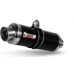 MIVV GP Τελικό Εξάτμισης για Kawasaki Z 750 '07-'12 Carbon Silver