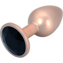 ToyJoy Happiness Shine Like A Star Πρωκτική Σφήνα Diamond Plug 7cm Μαύρη Χρυσή