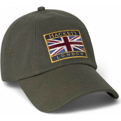 Hackett Ανδρικό Καπέλο Jockey Υφασμάτινο Χακί HM0400044