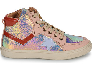 Bisgaard Παιδικά Sneakers Μποτάκια Ροζ Χρυσά 30720-225-2141