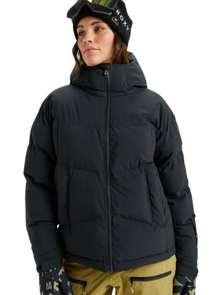 Roxy Alofted Γυναικείο Μπουφάν Χειμωνιάτικο Puffer Μακρύ Μαύρο ERJTJ03514-KVJ0