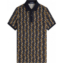 Fred Perry Ανδρική Μπλούζα Polo Κοντομάνικη Navy Μπλε M9836