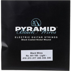 Pyramid Black Wires Σετ 6 Χορδές Ηλεκτρικής Κιθάρας Nickel Plated Steel 10-46" Light Tension
