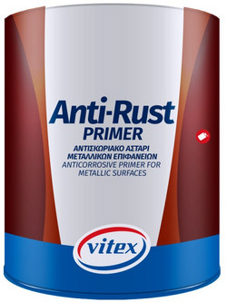 Vitex ANTIRUST Αντισκωριακό Ακρυλικό Αστάρι Διαλύτου Καφέ 0.375lt