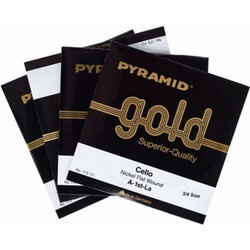 Pyramid Gold Σετ 4 Χορδές Τσέλου Nickel Plated Steel 3/4