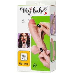 ToyFa Realstick My Babe My Honey Ρεαλιστικό Dildo με Βεντούζα & Όρχεις 18cm Flesh