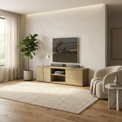 Epiplo World Έπιπλο Τηλεόρασης Μοριοσανίδα Oak Μ160xΠ40xΥ49cm Solena 015.GM57