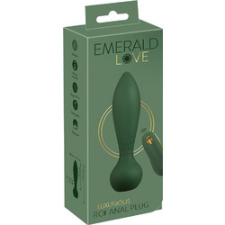 You2Toys Emerald Love Luxurious Πρωκτική Σφήνα Ασύρματη με Δόνηση 14cm Πράσινη