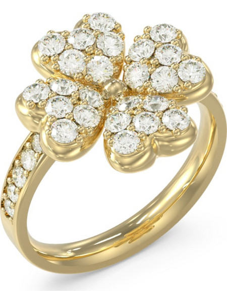 Guess Love Bites Γυναικείο Δαχτυλίδι Λουλούδι από Ατσάλι Xρυσό με Ζιργκόν JUBR06046JWYG