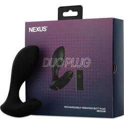 Nexus Duo Medium Πρωκτική Σφήνα Ασύρματη με Δόνηση 9cm Μαύρη