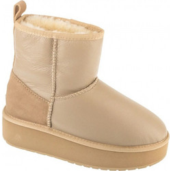 Emu Australia Stinger Γυναικεία Μποτάκια Πλατφόρμα Suede Μπεζ με Γούνα W13189-SAND