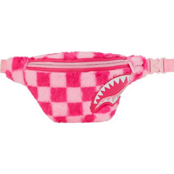 Sprayground Fur Check Γυναικείο Τσαντάκι Μέσης Φούξια B8275