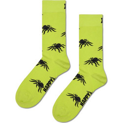 Happy Socks Spider Ανδρικές Κάλτσες Ψηλές με Σχέδια Lime P004084