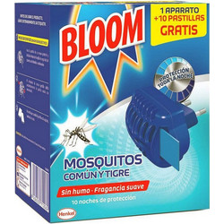 Bloom Σετ Ηλεκτρικό Απωθητικό με Ανταλλακτικές Ταμπλέτες για Κουνούπια 10τμχ