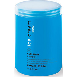 Inebrya Ice Cream Curl Μάσκα Μαλλιών για Επανόρθωση & Όγκο για Σγουρά Μαλλιά 1lt