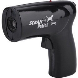 Ultrasonic Scram Patrol Ultrasonic Απωθητικό Μπαταρίας για Σκύλους με Φως Εξωτερικού Χώρου 80m