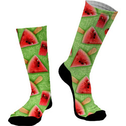 Dimisocks Do You Dare 3D Watermelon Ανδρικές Κάλτσες Ψηλές με Σχέδια Πράσινες 70128