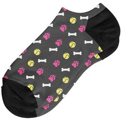 Dimisocks Do You Dare Dog Foot Print Ανδρικές Κάλτσες Κοντές με Σχέδια Ανθρακί 50039
