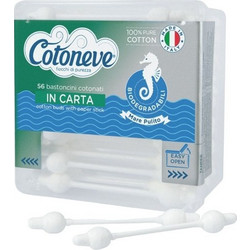 Cotoneve Βρεφικές Μπατονέτες Ασφαλείας Βαμβακερές Χάρτινες 56τμχ