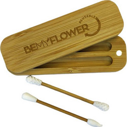 BeMyFlower Επαναχρησιμοποιούμενες Μπατονέτες Σιλικόνης Καφέ 2τμχ