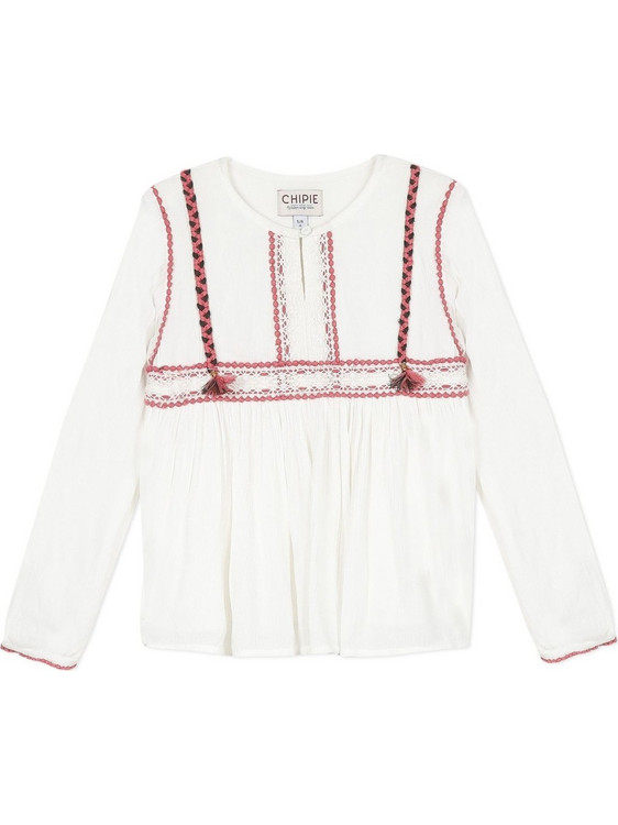 Chipie Παιδικό T-Shirt Μακρυμάνικο Λευκό Κόκκινο 8R12014-19