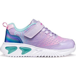 Geox Assister Παιδικά Sneakers με Φωτάκια Βεραμάν Λιλά J65E9A0ASPVC8888