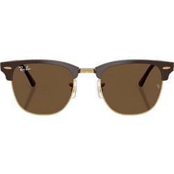 Ray-Ban RB3016 687853 Ανδρικά Γυαλιά Ηλίου Τετράγωνα Κοκάλινα Μαύρα με Καφέ Φακό