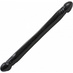 Double Smooth Double Header Διπλό Dildo 45.7cm Μαύρο
